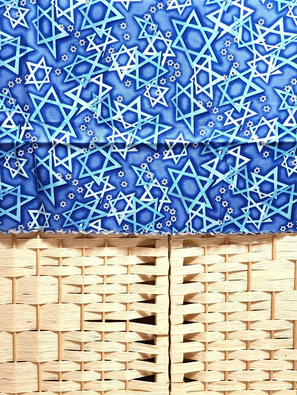 Timeless Treasures Hanukkah Star Of David Blue Cotton Fabric